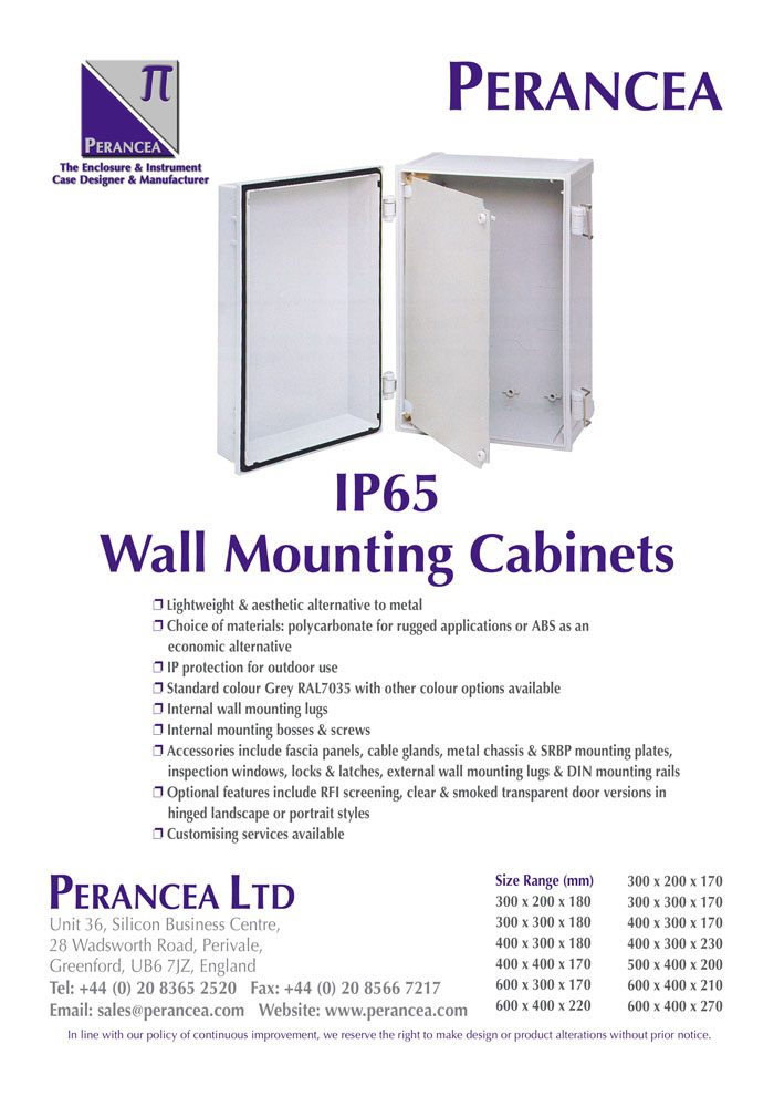 IP65 Wall Mounting Cabinets | Perancea